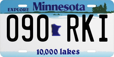 MN license plate 090RKI
