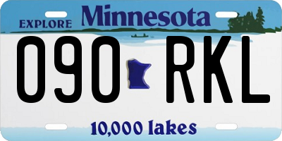 MN license plate 090RKL