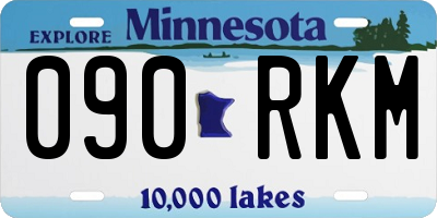 MN license plate 090RKM