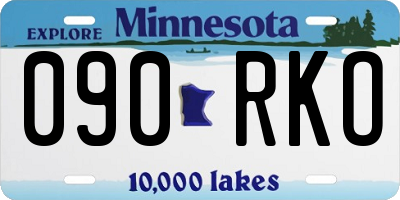 MN license plate 090RKO