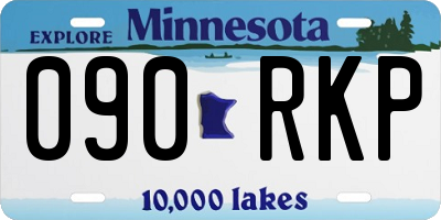 MN license plate 090RKP