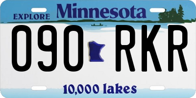 MN license plate 090RKR