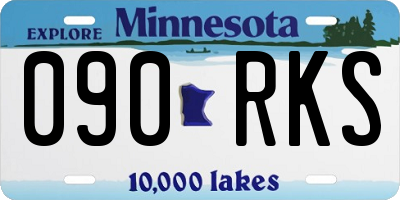 MN license plate 090RKS