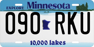 MN license plate 090RKU