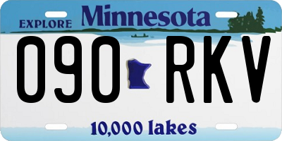 MN license plate 090RKV