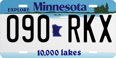 MN license plate 090RKX