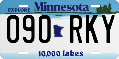 MN license plate 090RKY