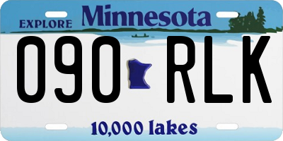 MN license plate 090RLK