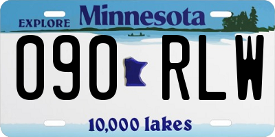 MN license plate 090RLW