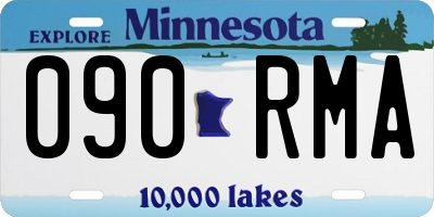 MN license plate 090RMA