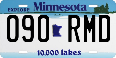 MN license plate 090RMD