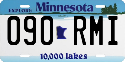 MN license plate 090RMI