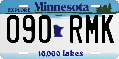 MN license plate 090RMK