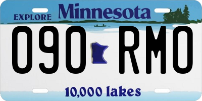 MN license plate 090RMO