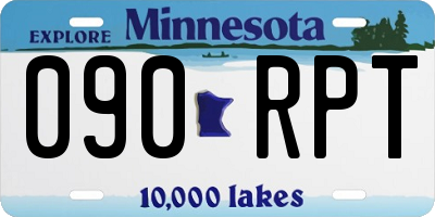 MN license plate 090RPT