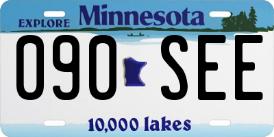 MN license plate 090SEE
