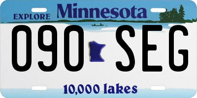 MN license plate 090SEG