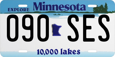 MN license plate 090SES