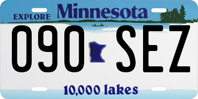 MN license plate 090SEZ