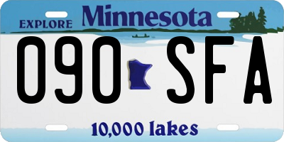 MN license plate 090SFA