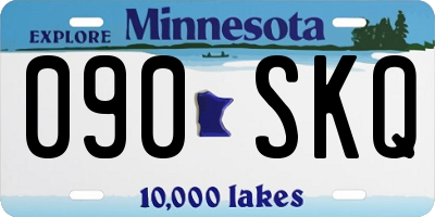 MN license plate 090SKQ