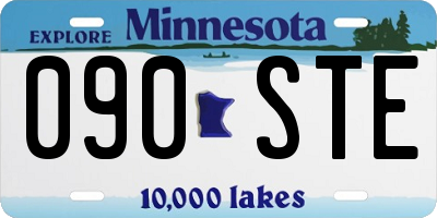 MN license plate 090STE