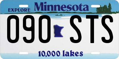 MN license plate 090STS