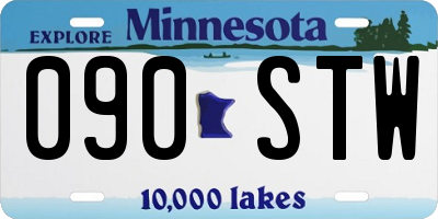 MN license plate 090STW