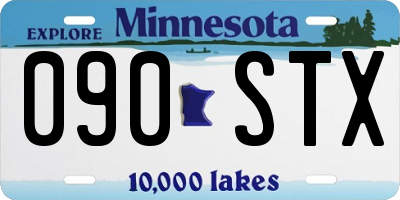 MN license plate 090STX