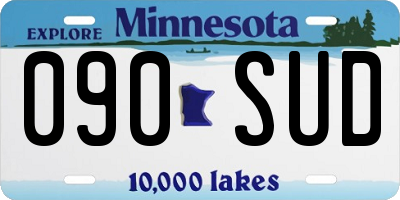 MN license plate 090SUD