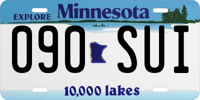 MN license plate 090SUI