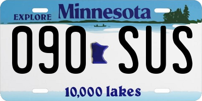 MN license plate 090SUS