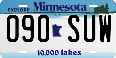 MN license plate 090SUW