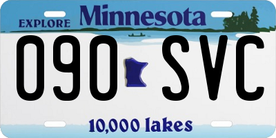 MN license plate 090SVC
