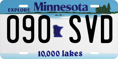 MN license plate 090SVD