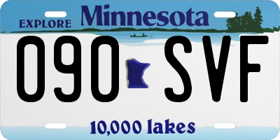 MN license plate 090SVF