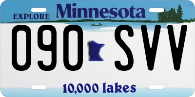 MN license plate 090SVV