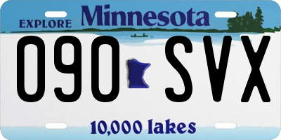MN license plate 090SVX