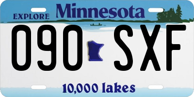 MN license plate 090SXF