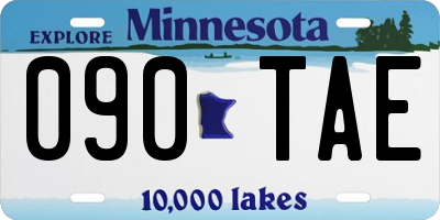 MN license plate 090TAE
