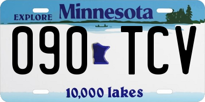MN license plate 090TCV