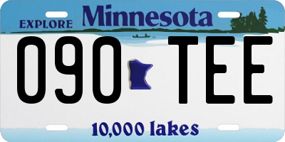 MN license plate 090TEE