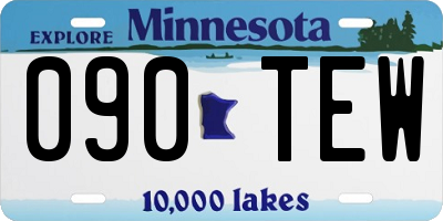 MN license plate 090TEW