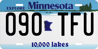 MN license plate 090TFU
