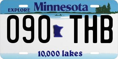 MN license plate 090THB