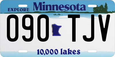 MN license plate 090TJV
