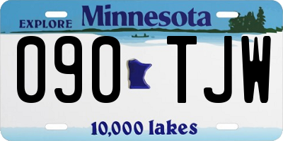 MN license plate 090TJW