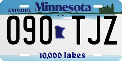 MN license plate 090TJZ