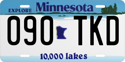 MN license plate 090TKD