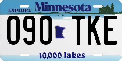 MN license plate 090TKE